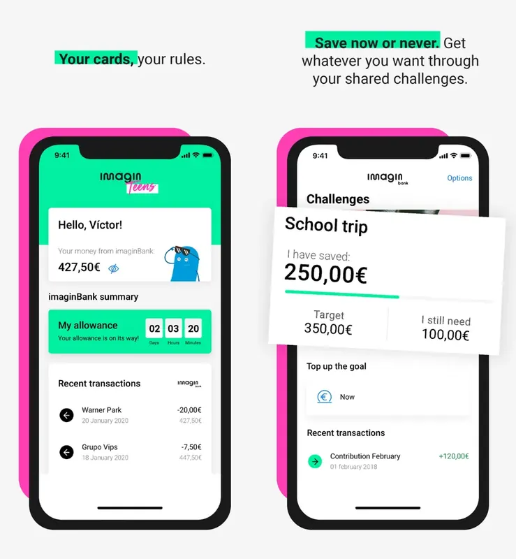 ImaginTeens app screenshot