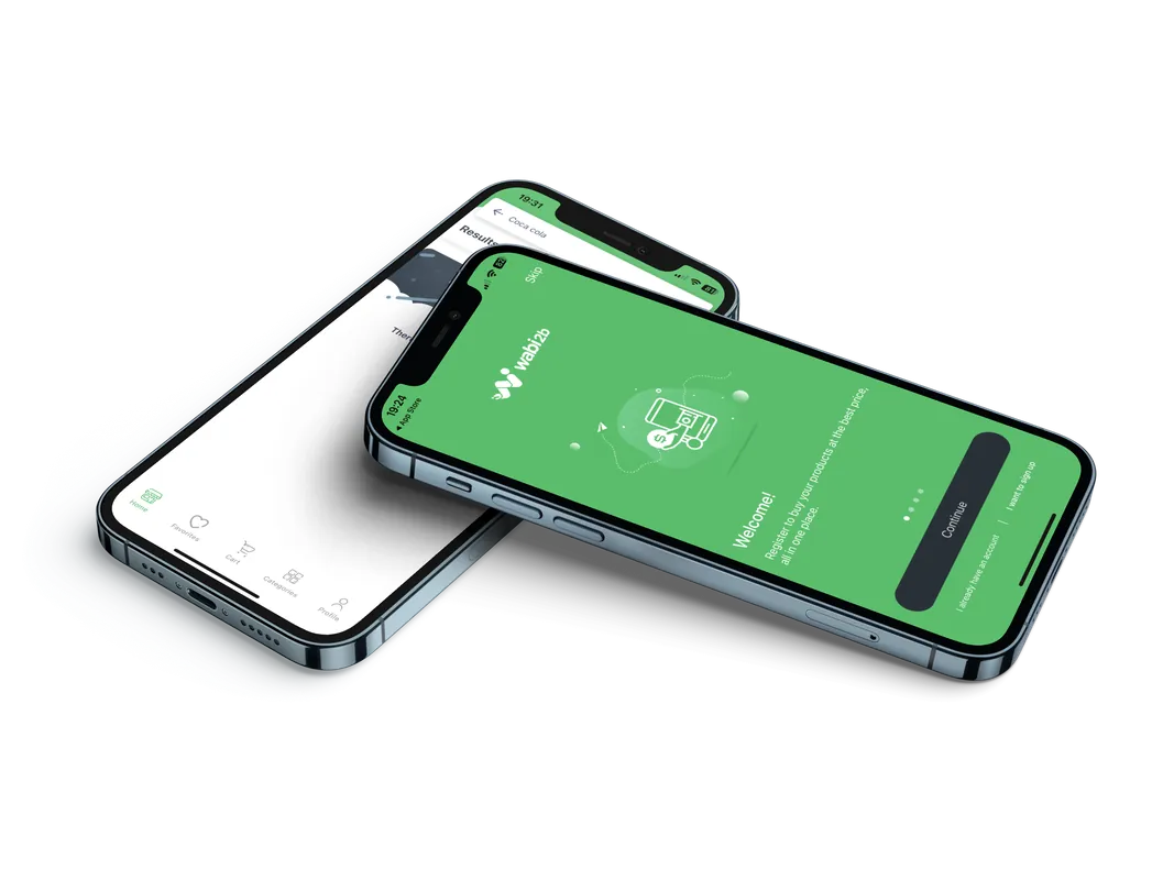 Wabi2b app screenshot